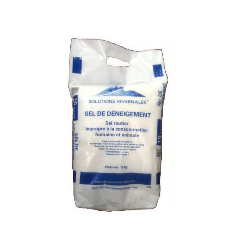 Extra Dry snow removal salt in a 10 kg bag