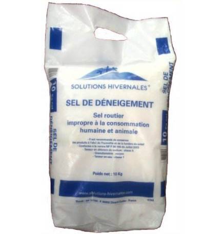 Extra Dry snow removal salt in a 10 kg bag