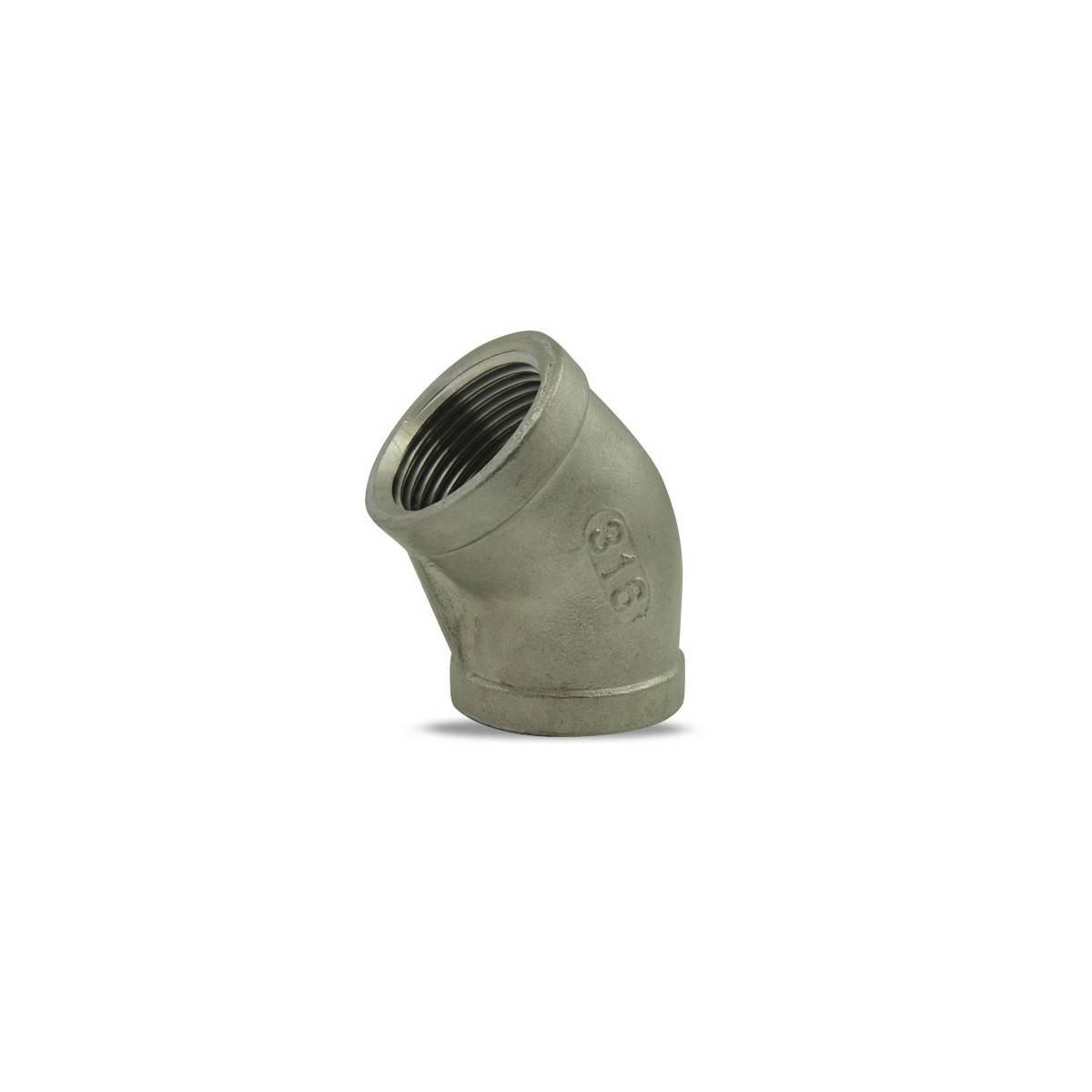 45 ° female / female elbow 316 stainless steel