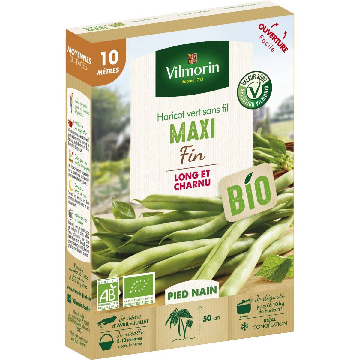 Haricot vert sans fil MAXI 10 mètres