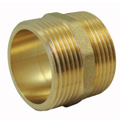 Even nipple Male / Male Brass