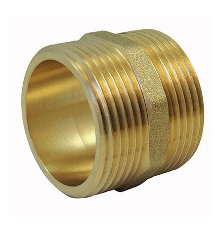 Even nipple Male / Male Brass