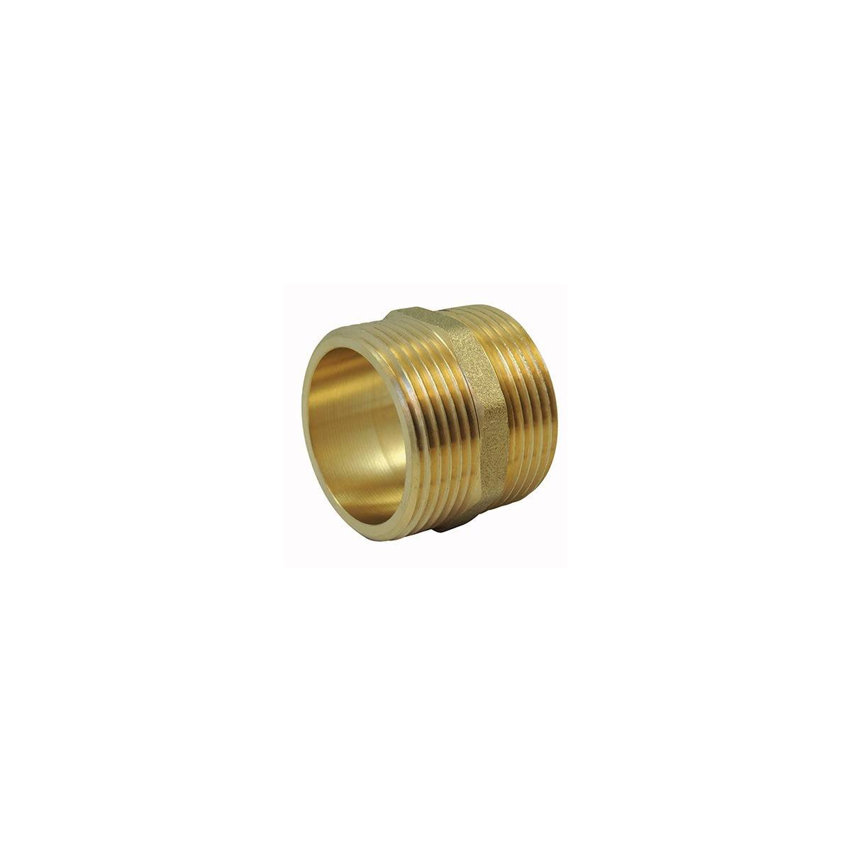 Even nipple Male / Male Brass