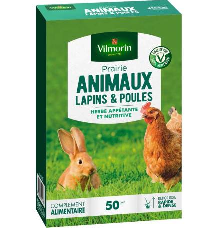 Gazon Prairie lapins et poules 500gr vilmorin