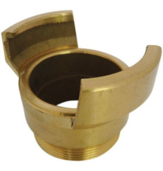 Guillemin half symmetrical coupling without male threaded socket lock in copper alloys