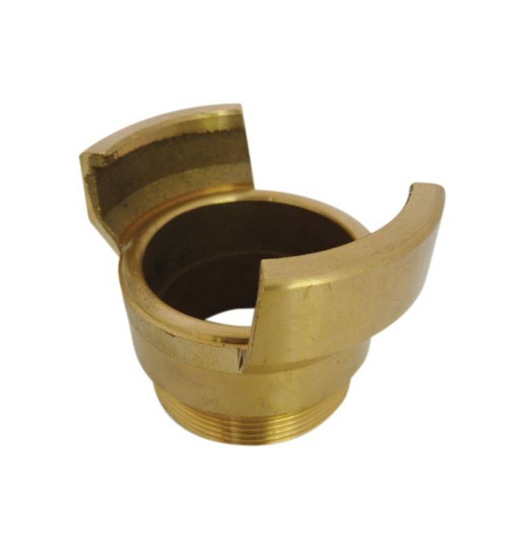 Guillemin half symmetrical coupling without male threaded socket lock in copper alloys