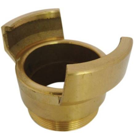 Guillemin half symmetrical coupling without male threaded socket lock in copper alloys