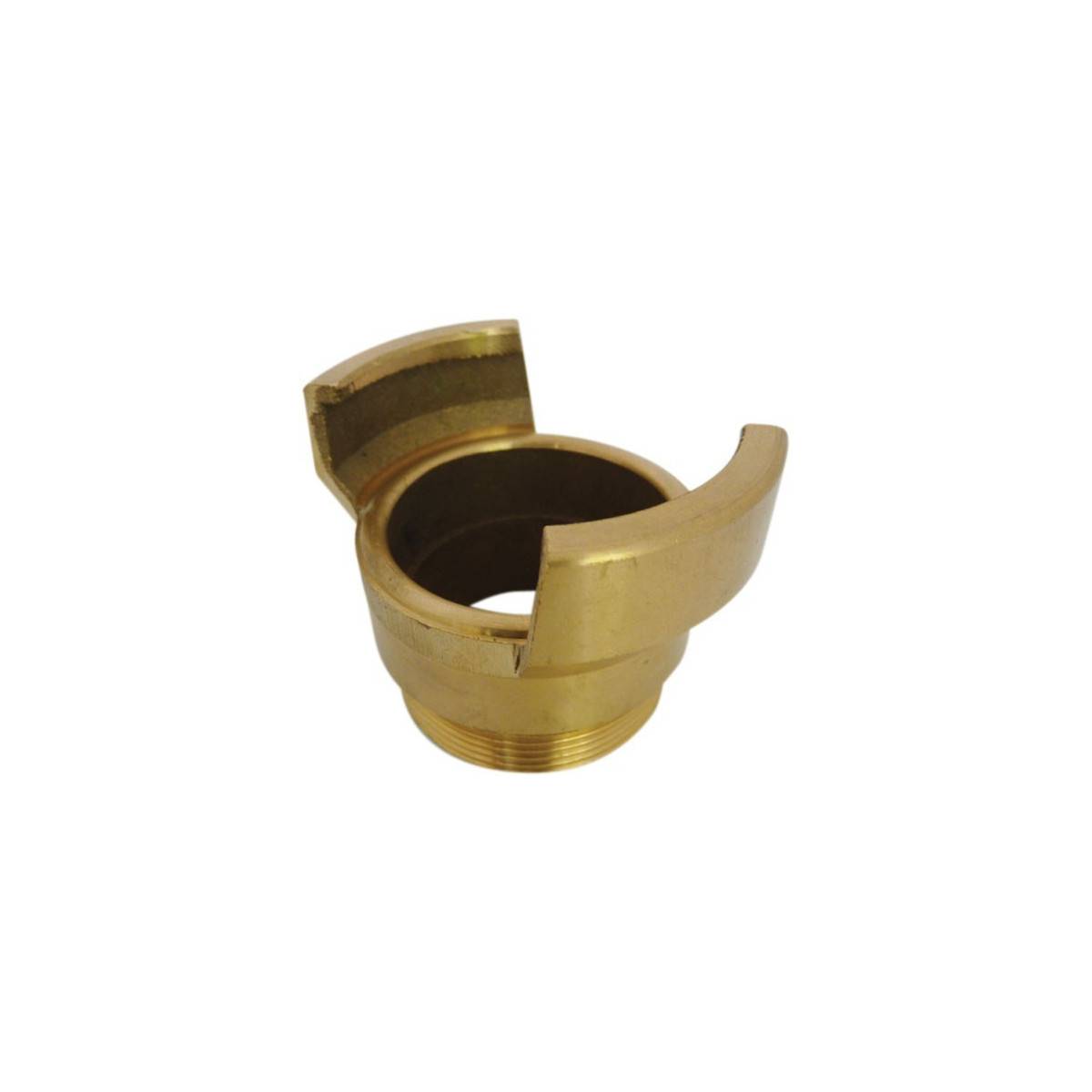 Guillemin half symmetrical coupling without male threaded socket lock in copper alloys