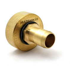 S60x6 Female Fitting - 25mm Brass Spline Tip