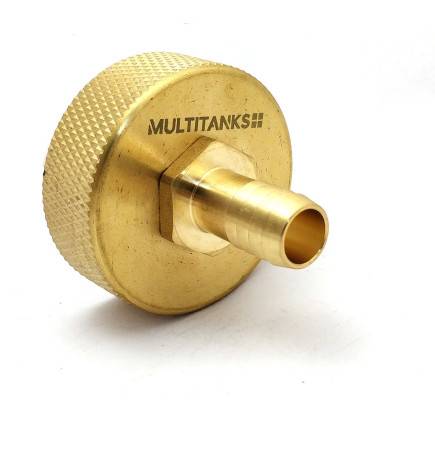 S60x6 Female Fitting - 16mm Brass Spline Tip