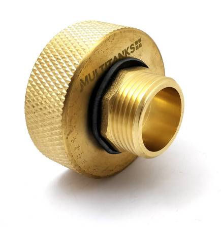 Connector S60x6 - 1 inch threaded male end all brass