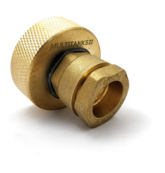 S60x6 fitting - pressure 25mm all brass