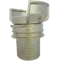 Symmetrical Guillemin connector with stainless steel corrugated socket