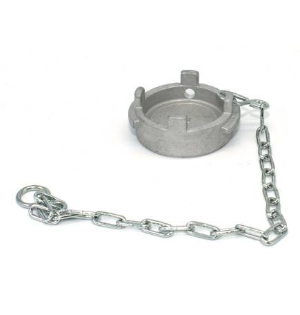 Symmetrical cap Guillemin dish type irrigation padlockable with chain