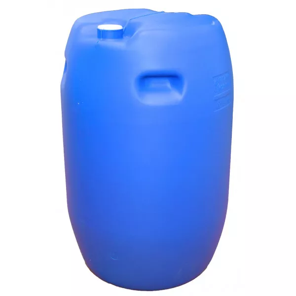 Baril tonneau fût plastique Bleu 120 L avec couvercle, bague de serrage  (22120)