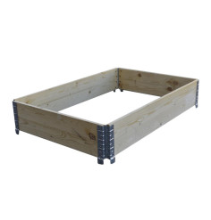 BIOEMPILOBOITE pallet rack in natural wood