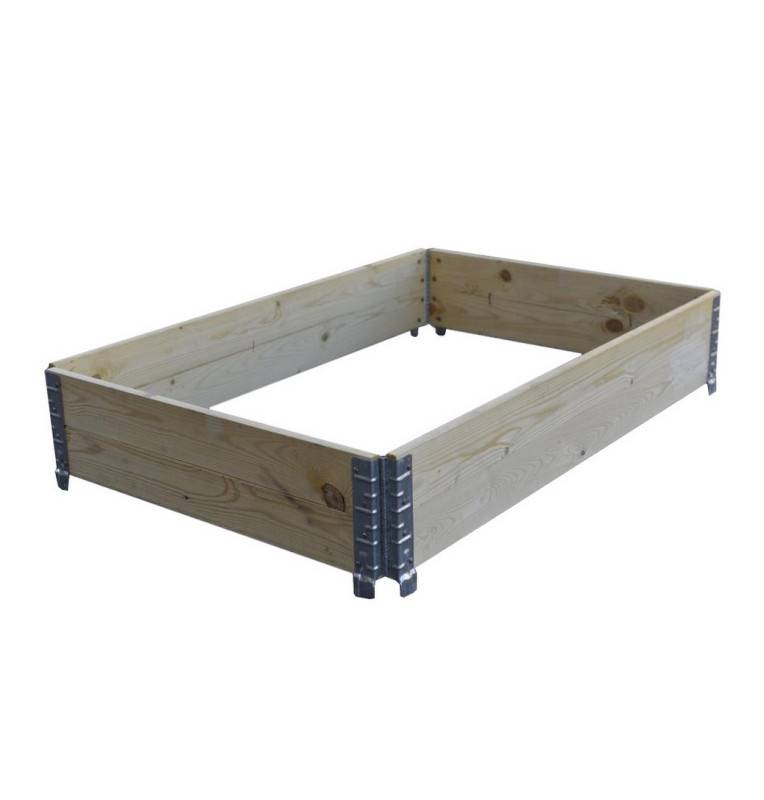 BIOEMPILOBOITE pallet rack in natural wood