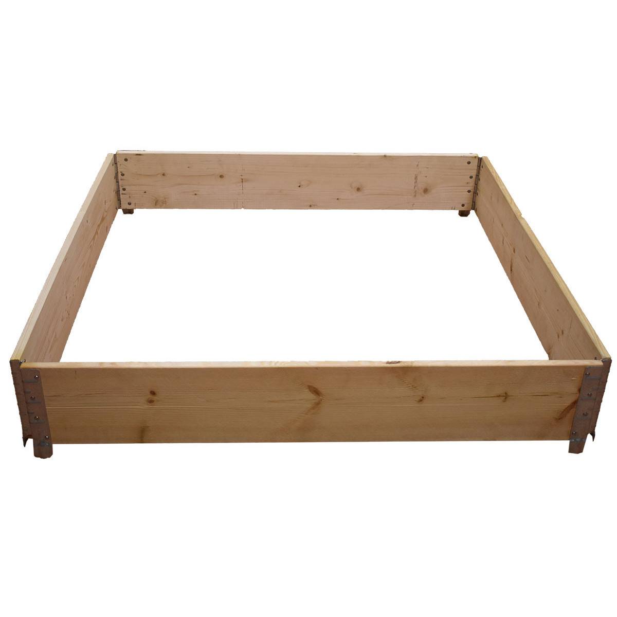 Square vegetable garden in natural wood 800x800mm