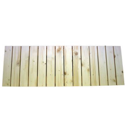 1200mm high natural wood screen