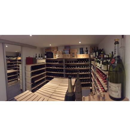 Natural wine cellar cabinet length 120 cm