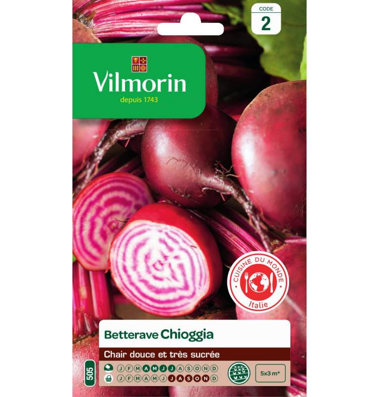 Chioggia beet seeds bag