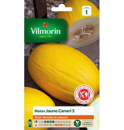 Canary yellow melon seeds sachet