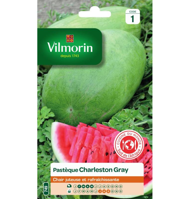 Sachet Seeds Watermelon Charleston Gray