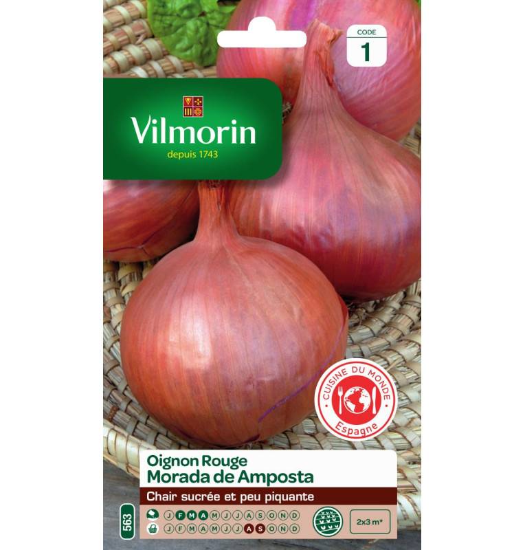 Red onion Morada de Amposta seeds bag