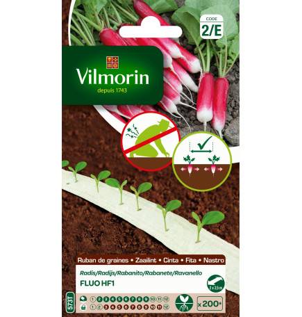 Radish Fluo Seeds Ribbon HF1 5m