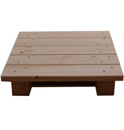 Claie de base 400mm en bois naturel