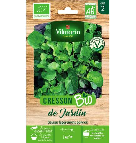 Sachet graines Cresson de jardin BIO