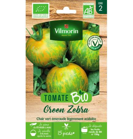 Tomato Green Zebra BIO seeds bag