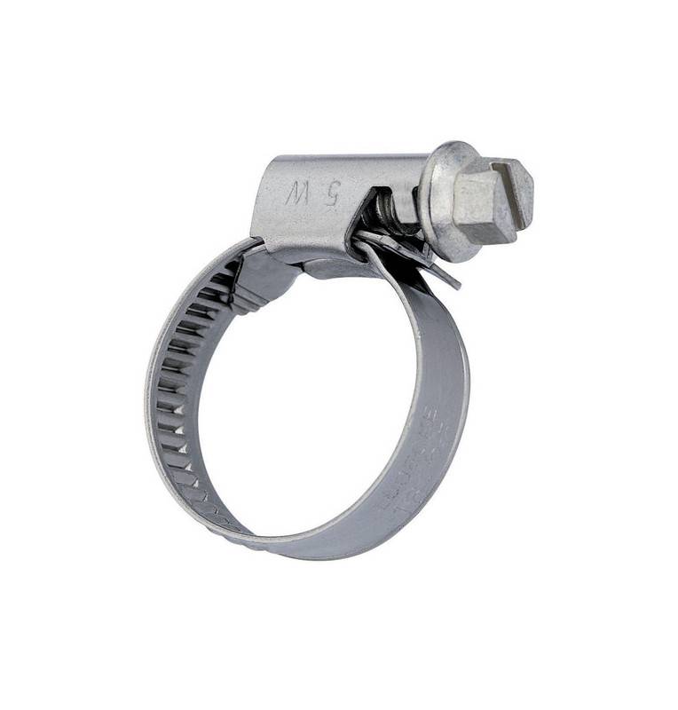 Tightening collar Stainless steel WS, with hewagonal slotted screw