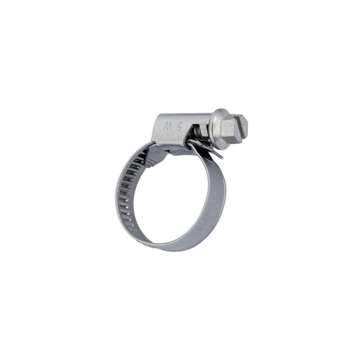 Tightening collar Stainless steel WS, with hewagonal slotted screw