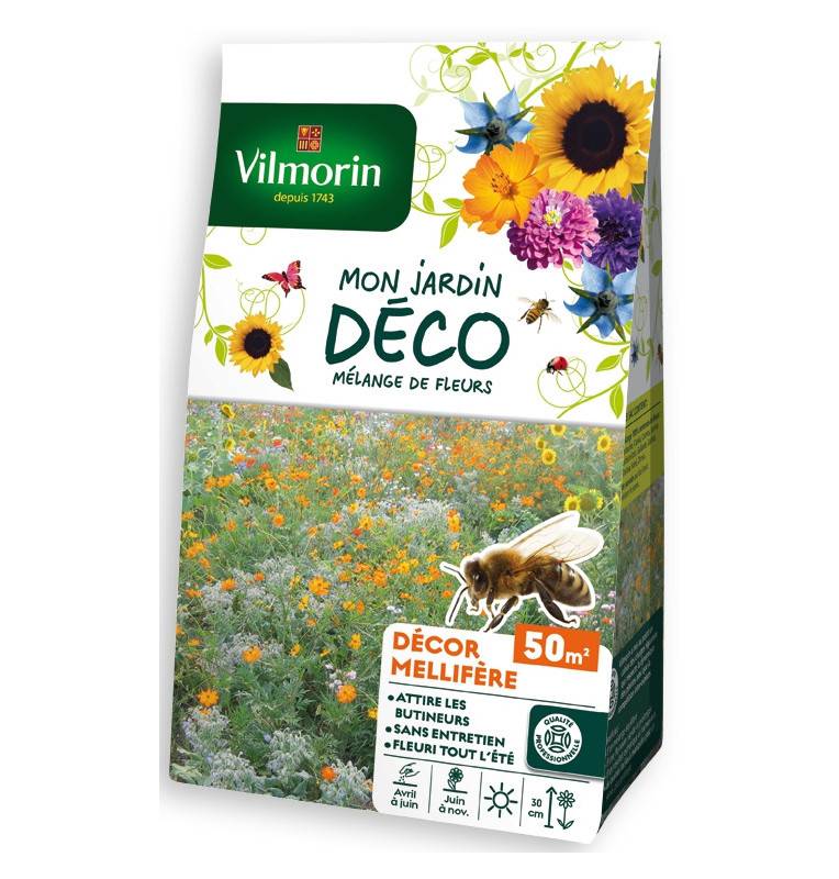 Sachet graines Mélange de fleurs mellifères 50m2