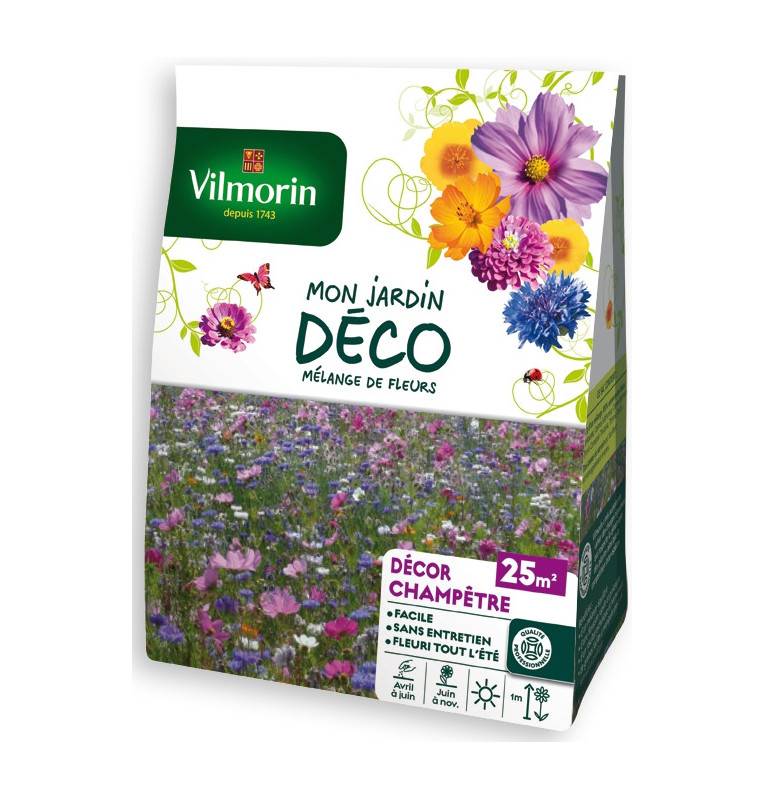 Sachet graines Mélange de fleurs champêtre 25m2