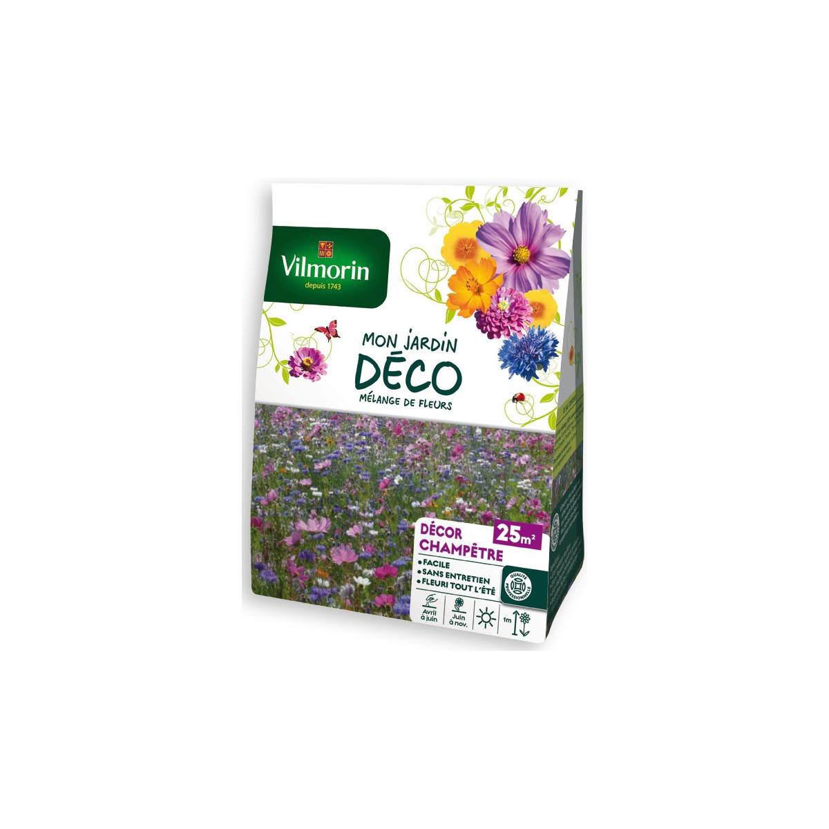 Sachet graines Mélange de fleurs champêtre 25m2