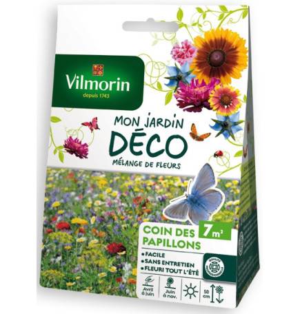 Sachet graines Mélange de fleurs Coin des Papillons 7m2