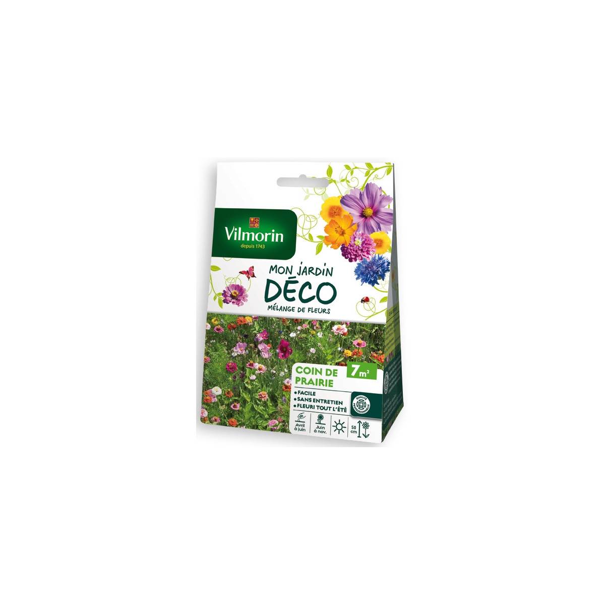 Sachet graines Mélange de fleurs Coin de Prairie 7m2