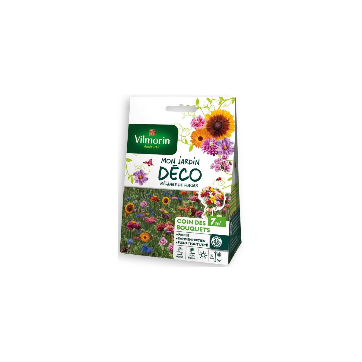 Sachet graines Mélange de fleurs Coin des Bouquets 7m2