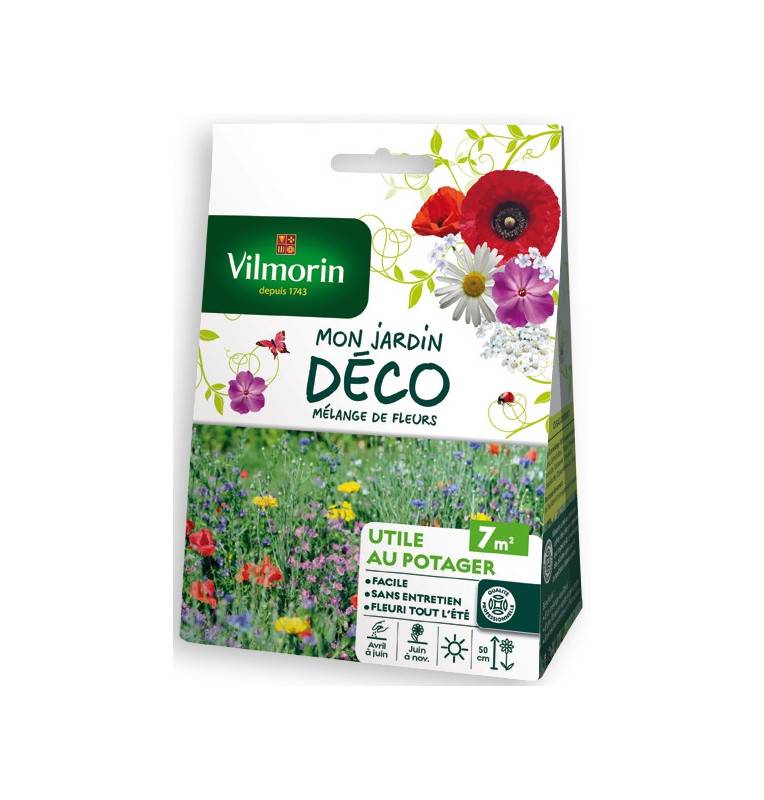 Sachet graines Mélange de fleurs Utile au potager 7 m2