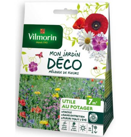 Sachet graines Mélange de fleurs Utile au potager 7 m2