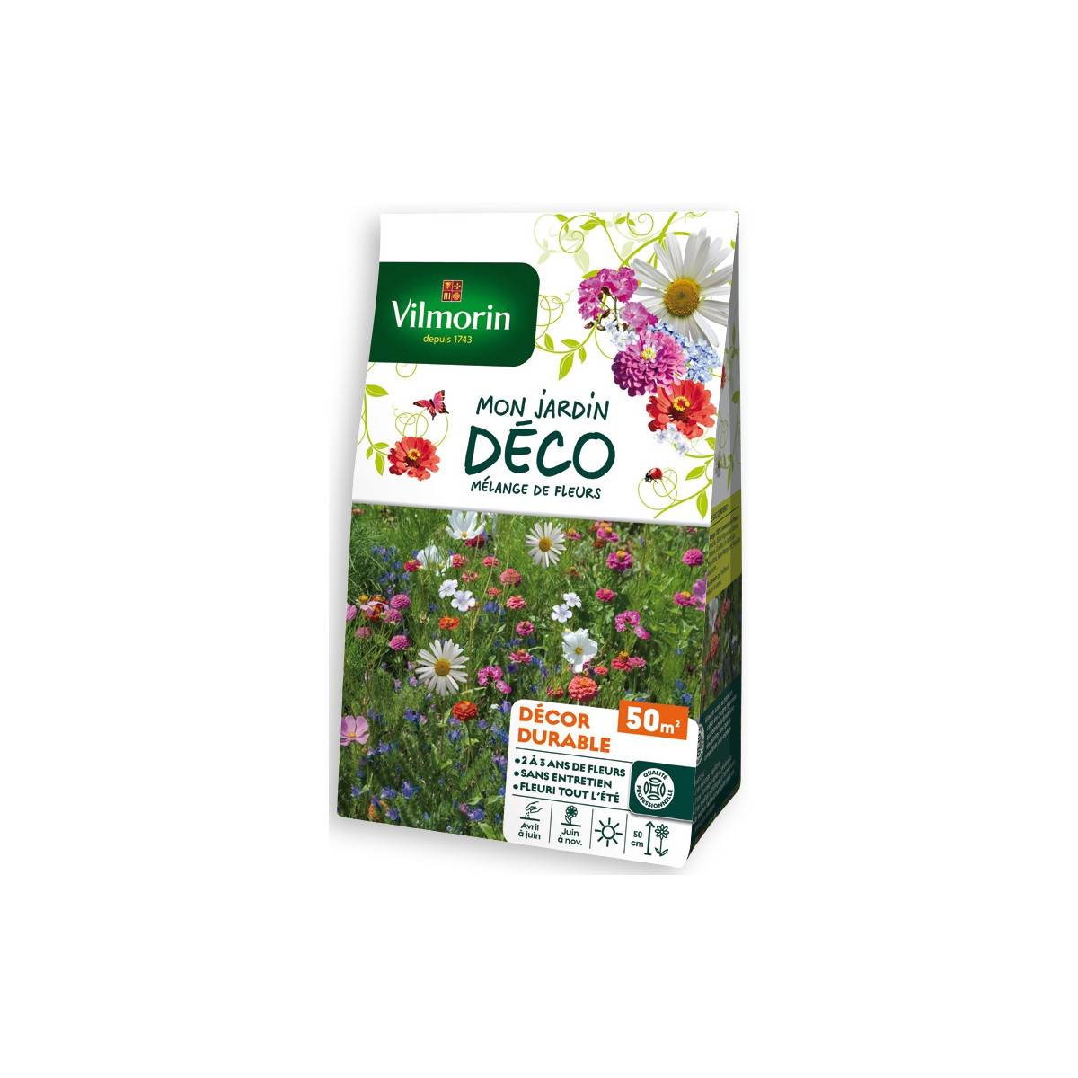 Sachet graines Mélange de fleurs Durable 50m2