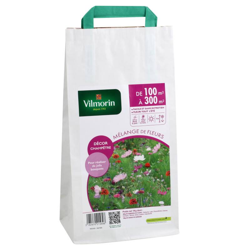 Seed bag Mix of country flowers 100 to 300m2