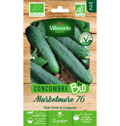 Sachet graines Concombre Marketmore 76 BIO - Cucumis sativus