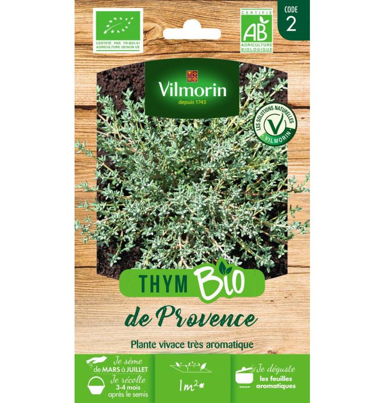 Sachet graines Thym de Provence BIO - Thymus vulgaris