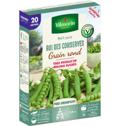 Sachet graines Pois ROI DES CONSERVES 5 mètres - Pisum sativum