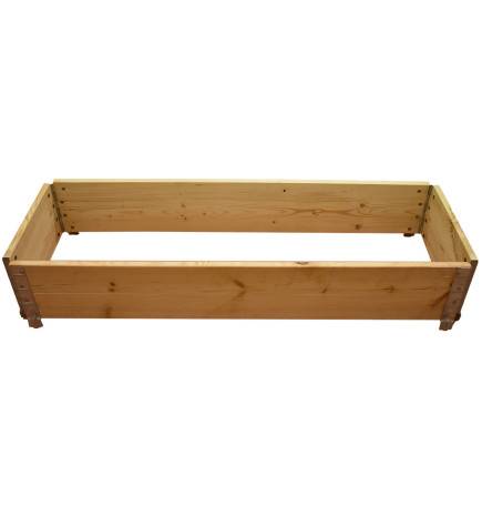 Square vegetable garden in natural wood 1200 x 1200mm