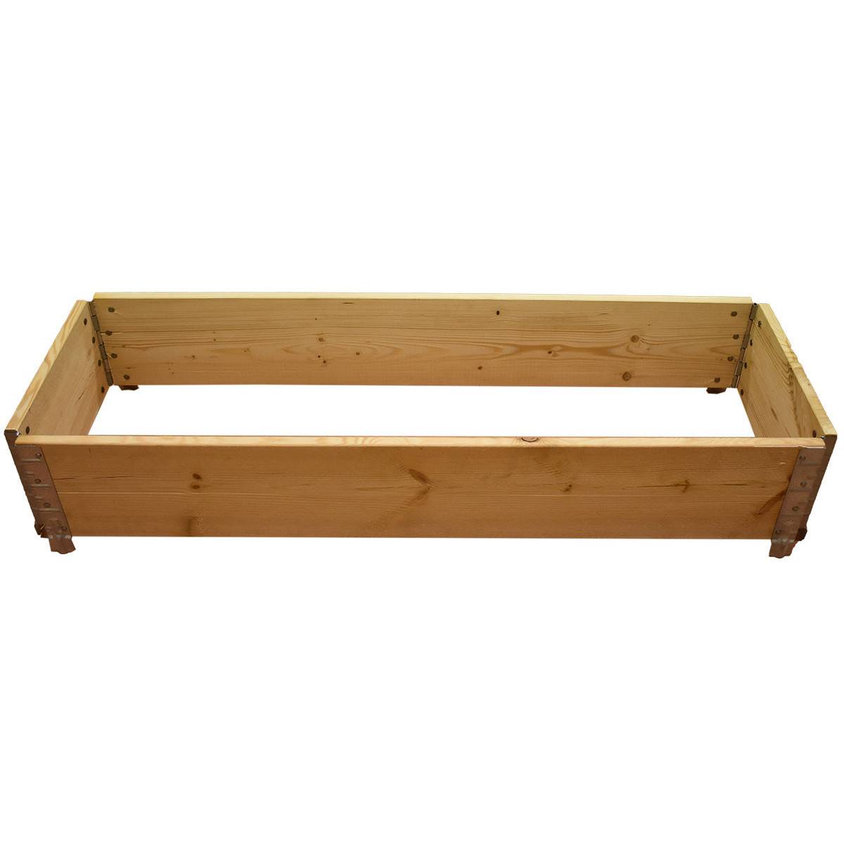 Square vegetable garden in natural wood 1200 x 1200mm