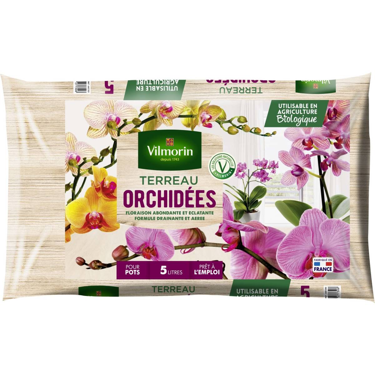 Terreau orchidées sac de 5 litres